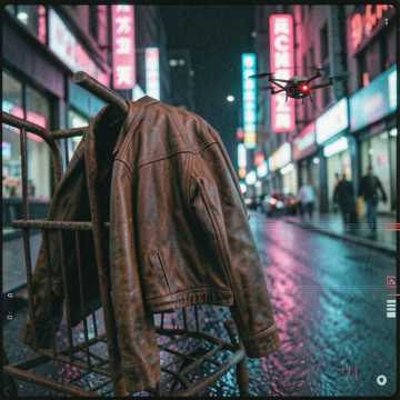 Кожанка в кибер-городе(heavy distorted 808 bassline, electronic balalaika)