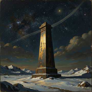 Обложка песни ИИ: Взлетает Россия(majestic cinematic orchestral, symphonic space anthem)